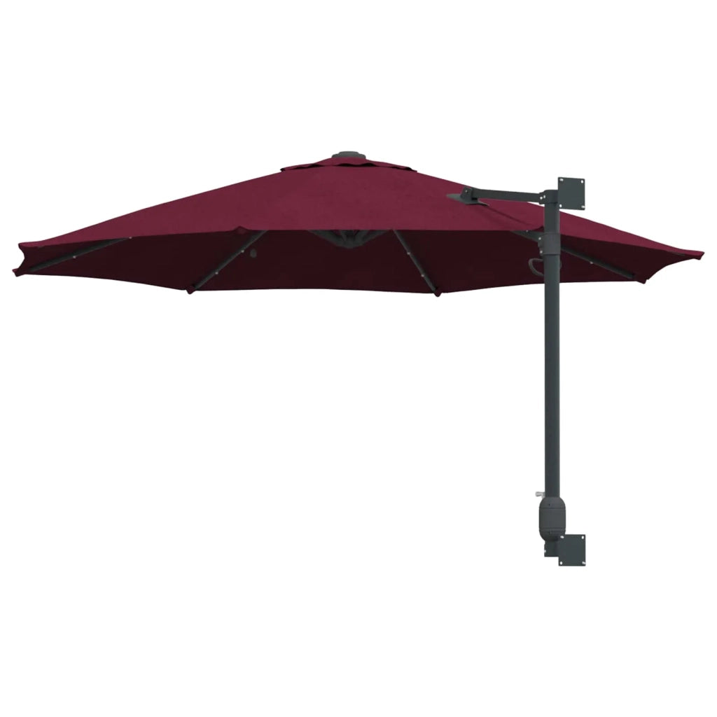 Ombrello da giardino Rosso Bordeaux 248 x 248 x 148 cm 42003247
