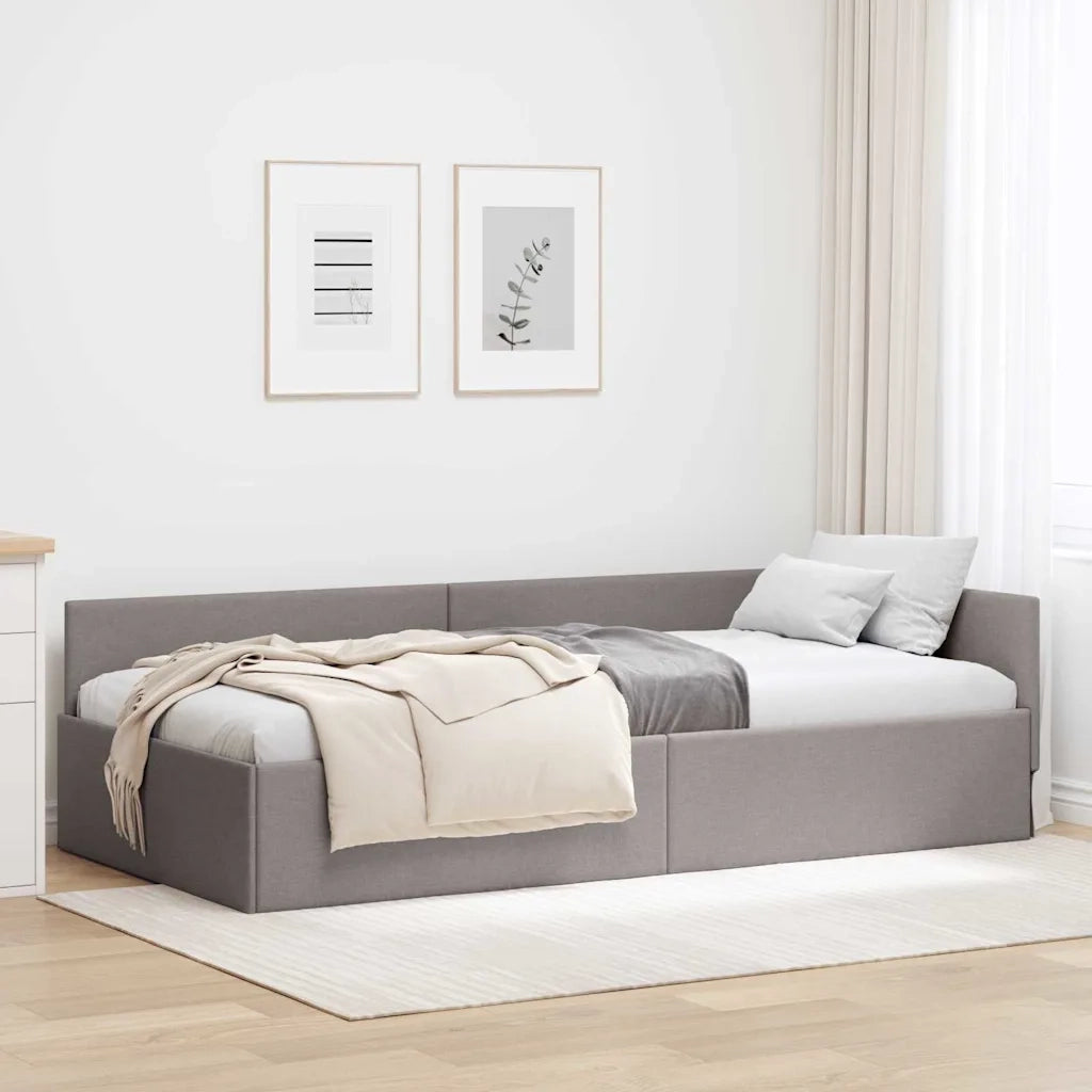 Cornice del letto ad angolo Talpa 80 cm x 200 cm Tessuto 42016032