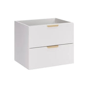 Mobile sottolavabo OSTER 60 cm bianco opaco sospeso con 2 cassetti