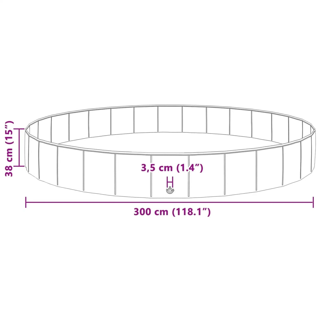 Piscina per bambini Blu ?300 x 38 cm CFW8616958