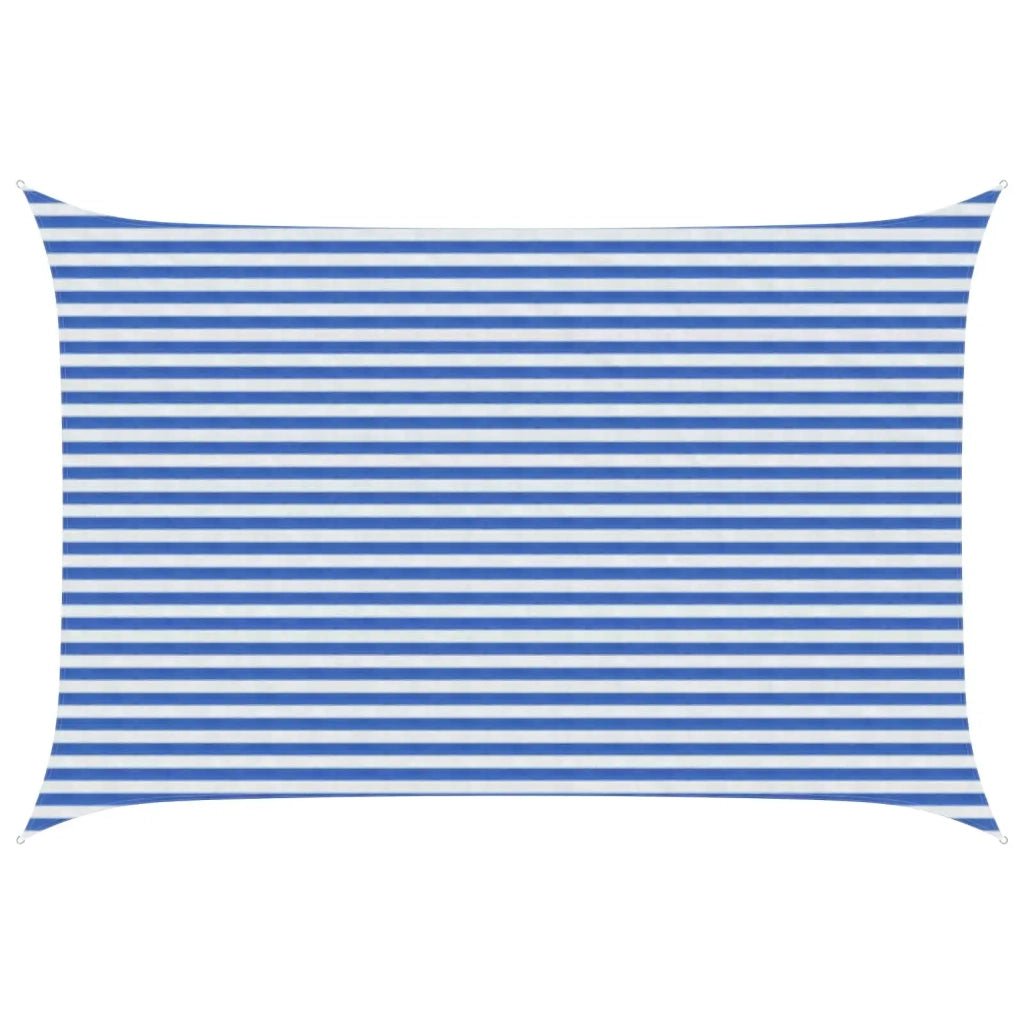 Telo Ombra Blu e Bianco 3 x 5 m HDPE 42032890