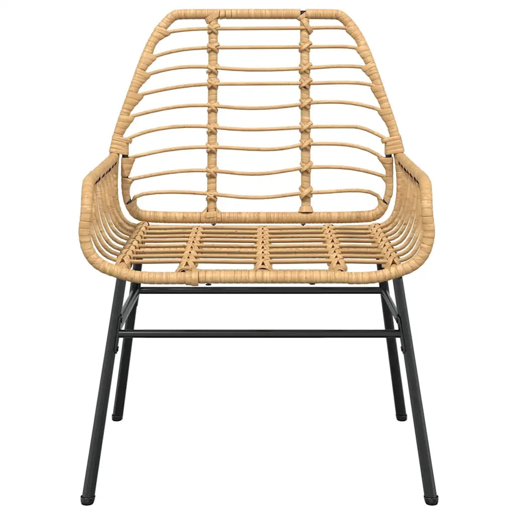 Set da Pranzo da Giardino 5pz Polyrattan Vetro 3334542