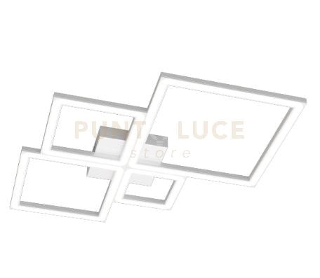 FOUR SQUARES APPLIQUE-PLAFONIERA 55 CM. BIANCO 1162-55-BI