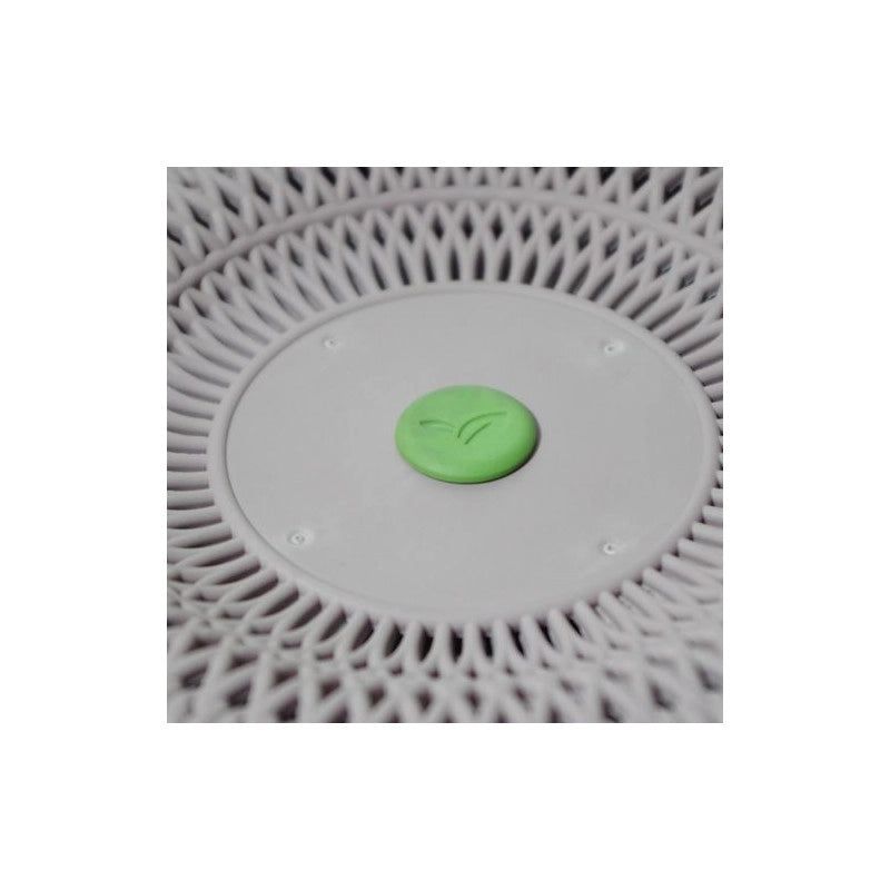Lot de 2 pot +  cache-pots CURVER aspect tricotÃ©