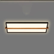 Plafoniera Moderna Remsa Plastica Nero Led Integrato 22W 3000K