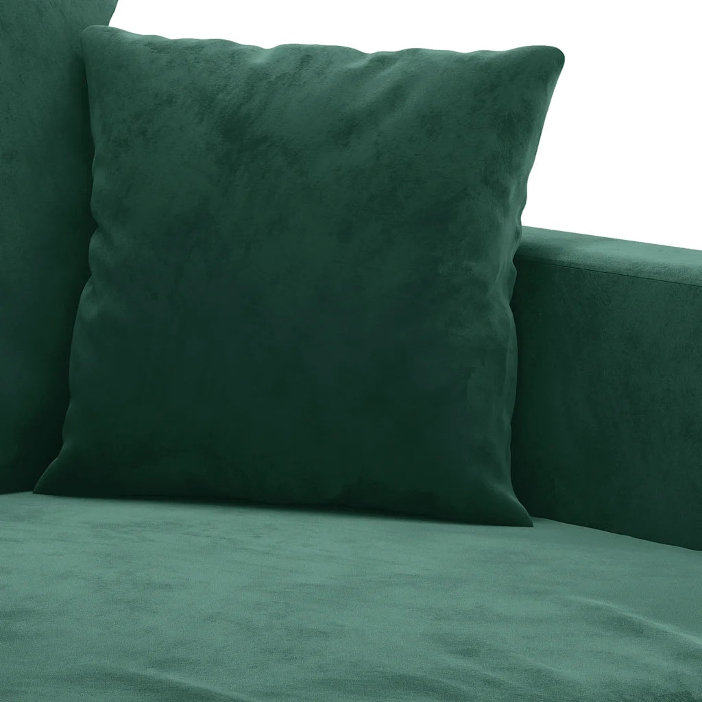 Divano a 2 Posti-Sofa 2 Posti Verde Scuro 140 cm in Velluto 646688