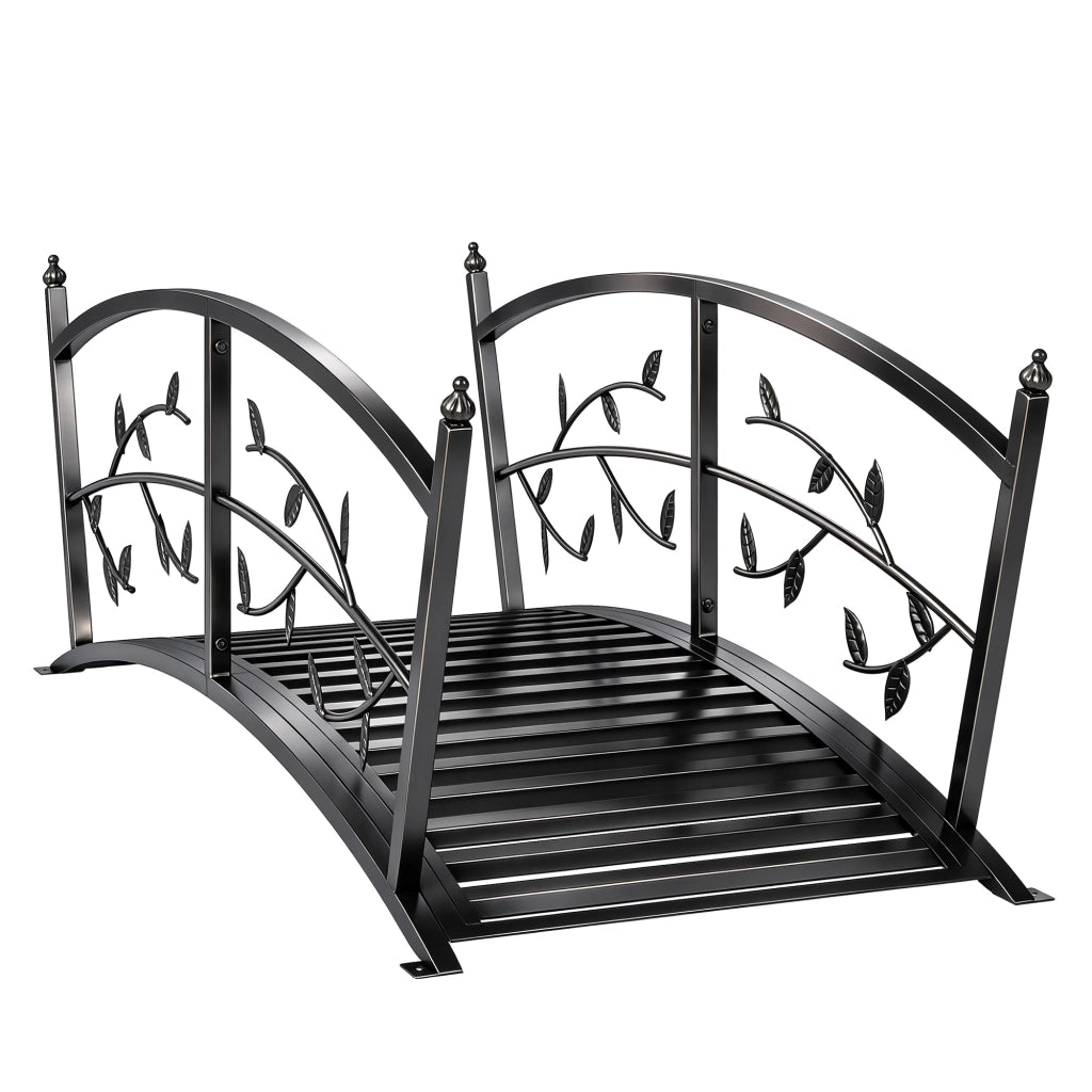 Ponte da Giardino in Metallo ¨C Minimal ¨C Antracite 120 cm
