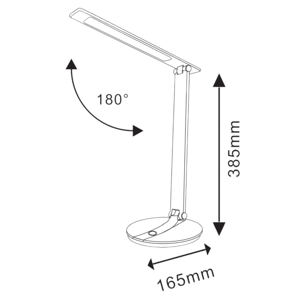 Lampada da scrivania LED bianca Serra Polux 316646