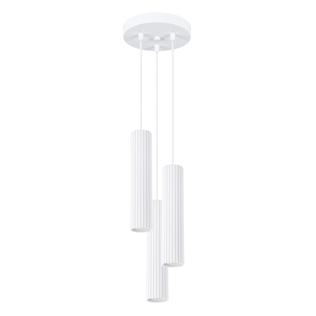 Lampada a sospensione KARBON 3P bianco