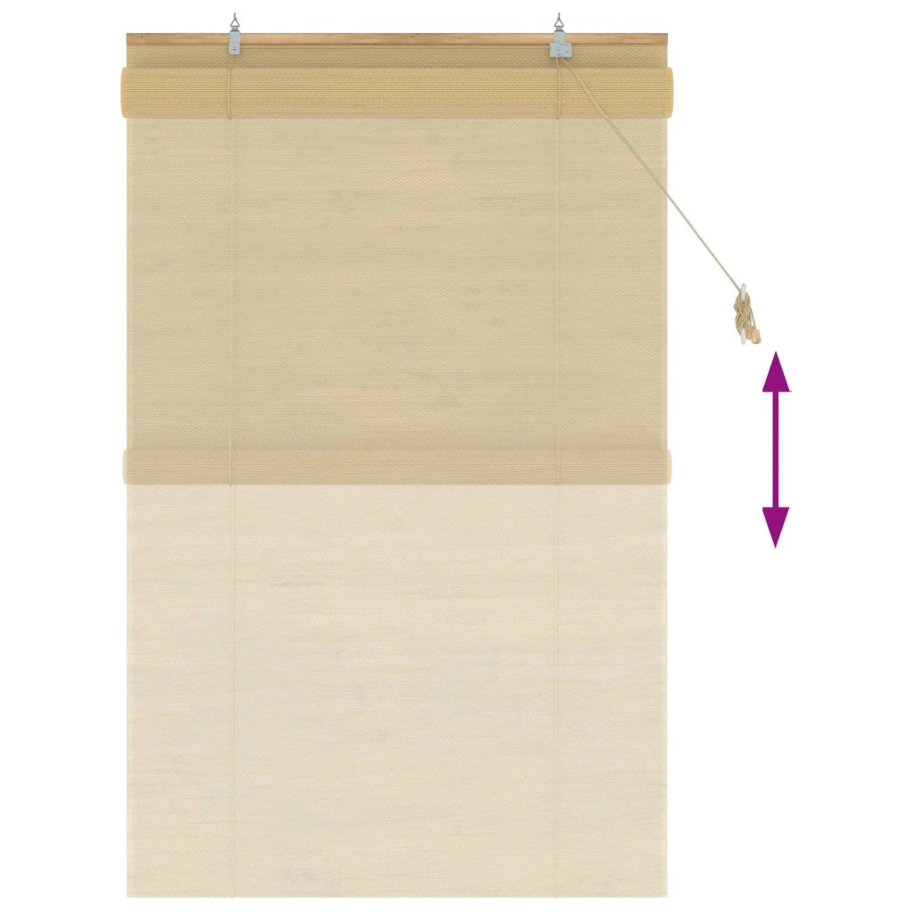 Tenda a rullo Naturale 80 x 160 cm Bambù 42040563