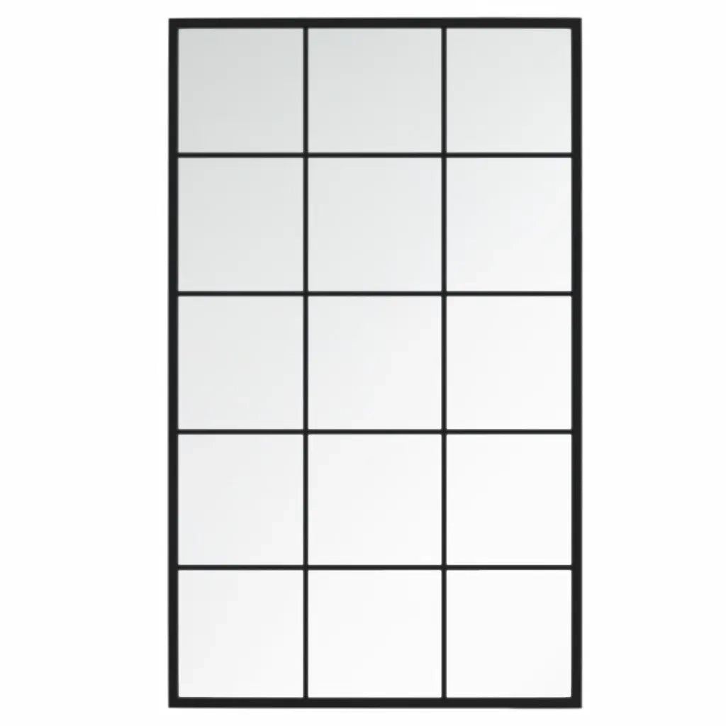Specchi a Parete 2 pz Neri 100x60 cm in Metallo