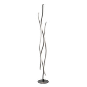 Lampada da terra LED Blaze argento Trio 28W dimmer