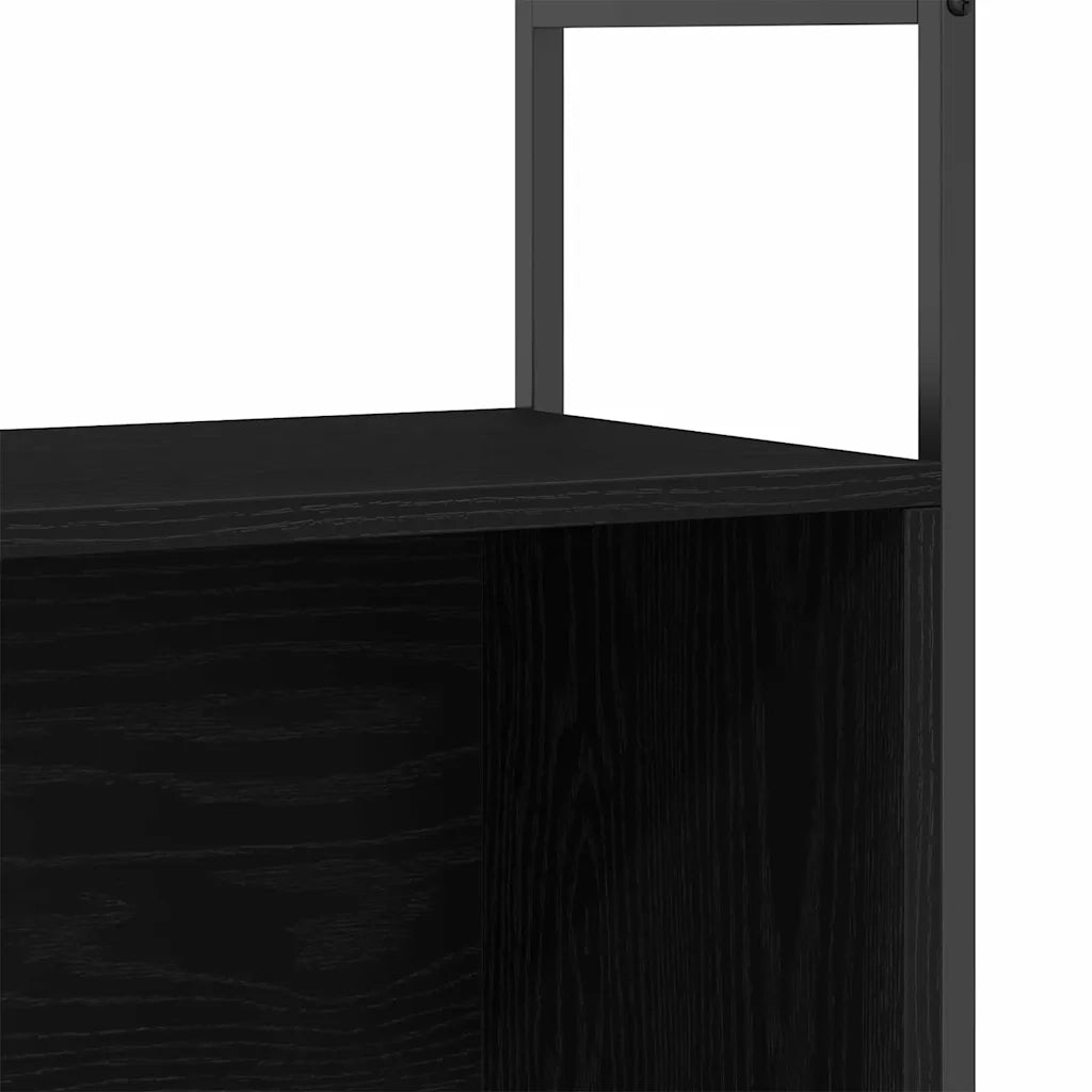 Libreria 80 x 30 x 78,5 cm Legno ingegnerizzato Rovere Nero 862933