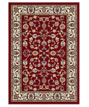 Tappeto P2079 rosso cm.140x200 motivo classico orientale persiano, economico resistente facile da pulire