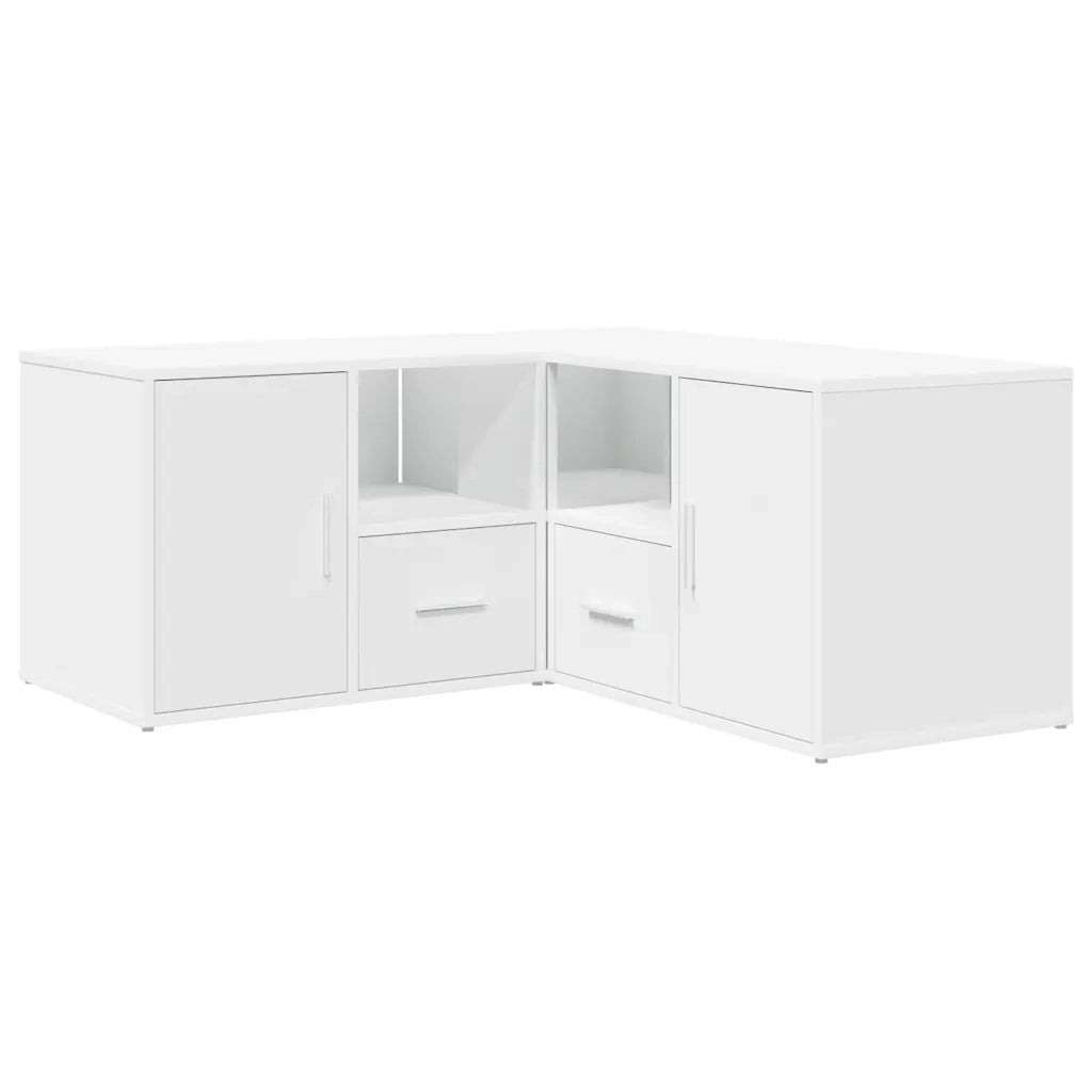 Mobile Angolare Bianco 160x40x45 cm in Truciolato
