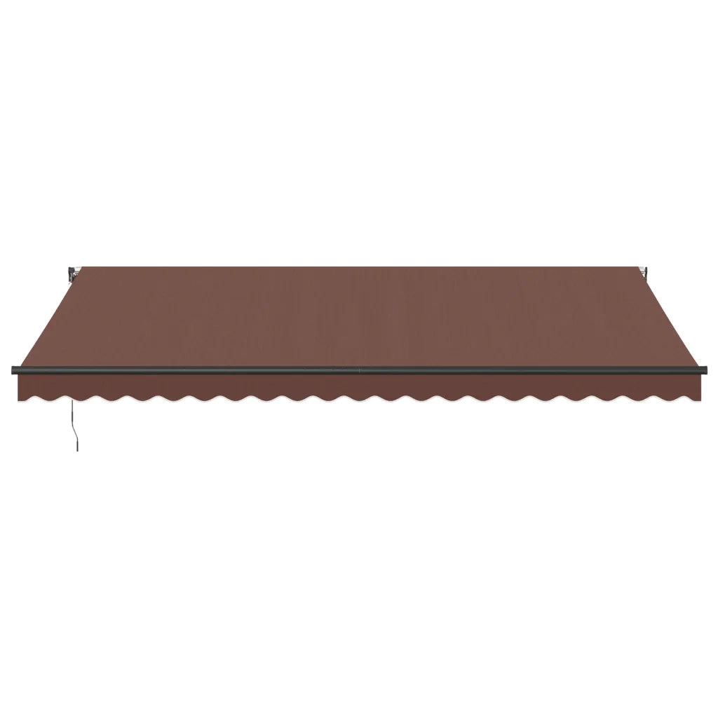 Tenda da Sole Retrattile Automatica con LED Marrone 500x350 cm 3215414