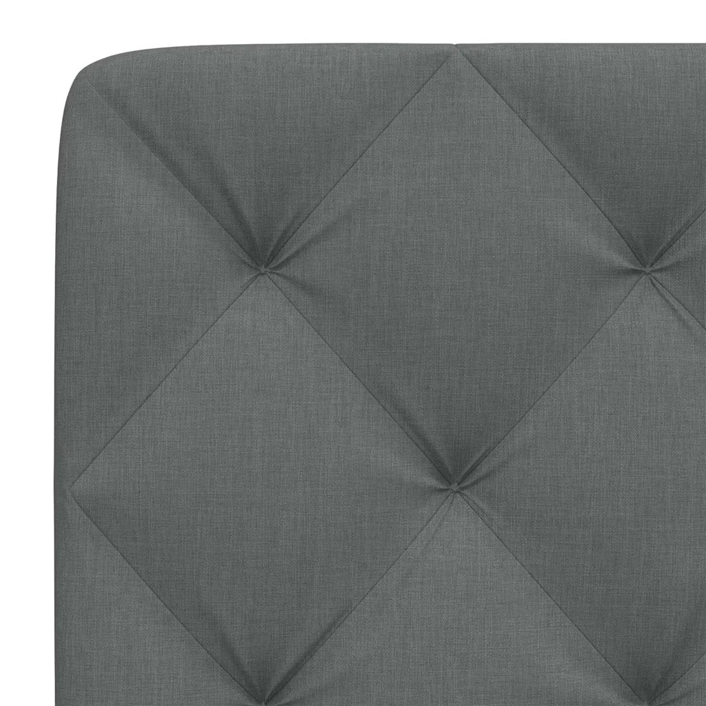 Cuscino Testiera Grigio Scuro 90 cm in Tessuto 4019199