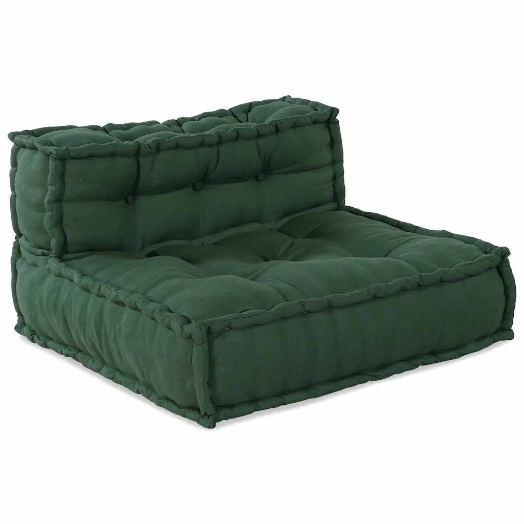 Divano modulare 4 pcs Verde Tessuto 3315079