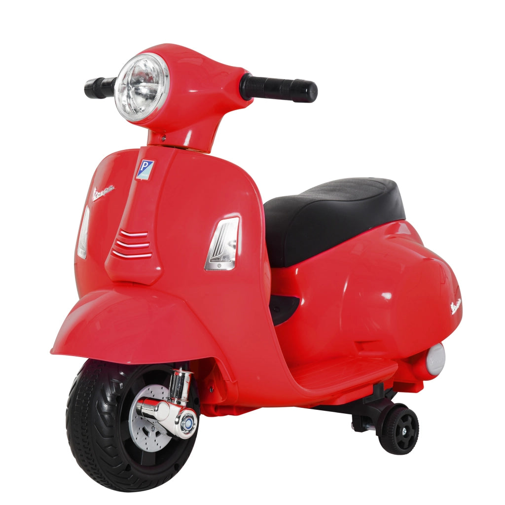 Moto Elettrica Vespa Licenza Ufficiale ¨C Xylo ¨C Bambini 18-36 Mesi, Rosso, 66.5x38x52 cm