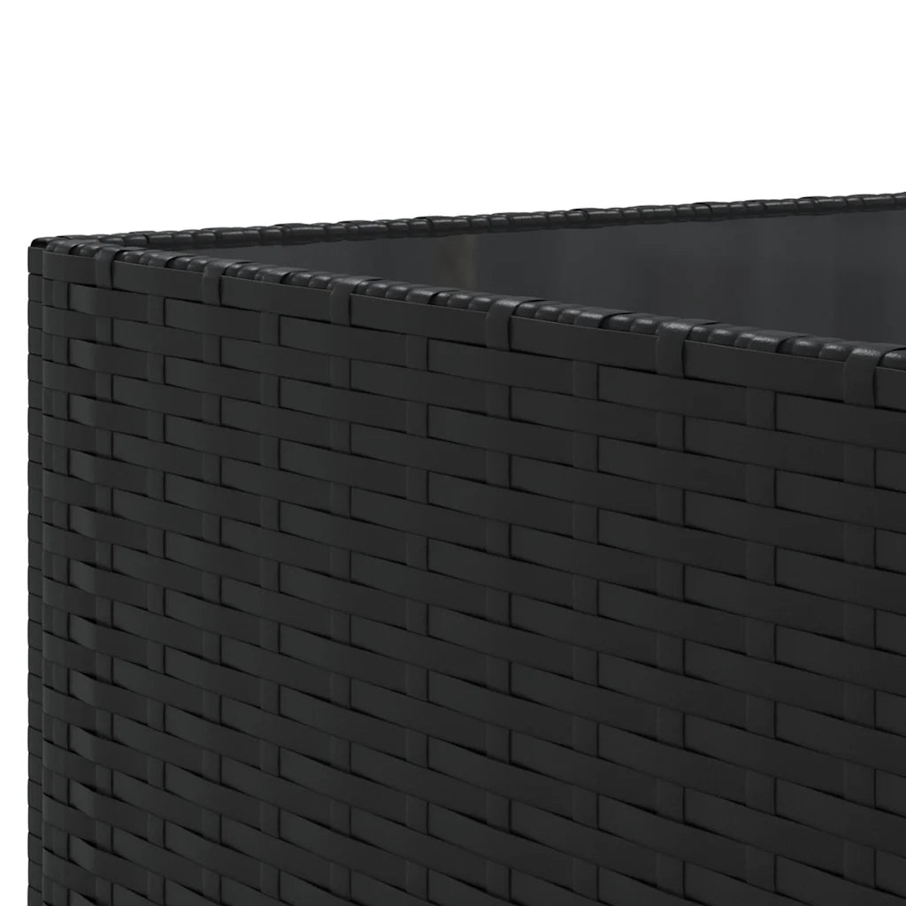 Set Mobili da Giardino 6 pz con Cuscini in Polyrattan Nero 3308164