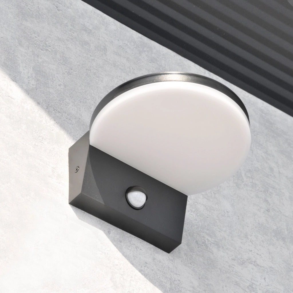 Applique esterna LED 10W 4000K PIR nero Polux Tesa