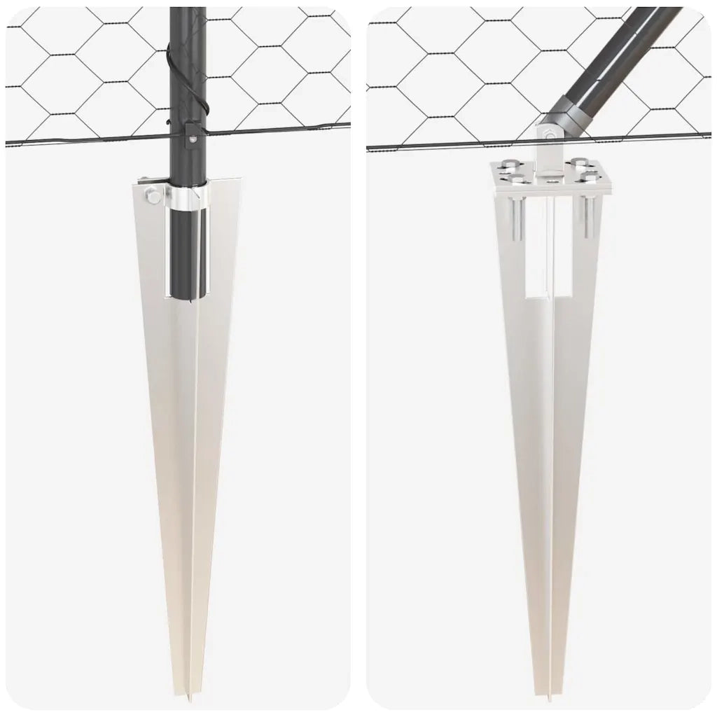 Palo della recinzione Grigio 3353302