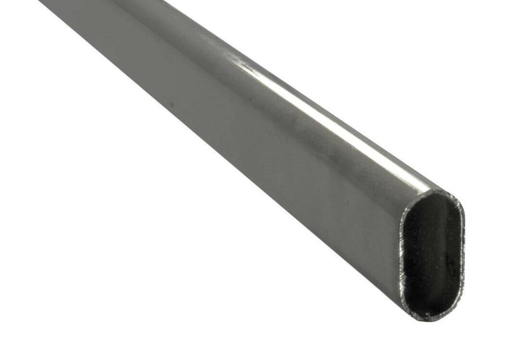 Tubo Per Armadi Ovale 30X15-L/Mm 900 Cromo Set 5 Pezzi - Masidef