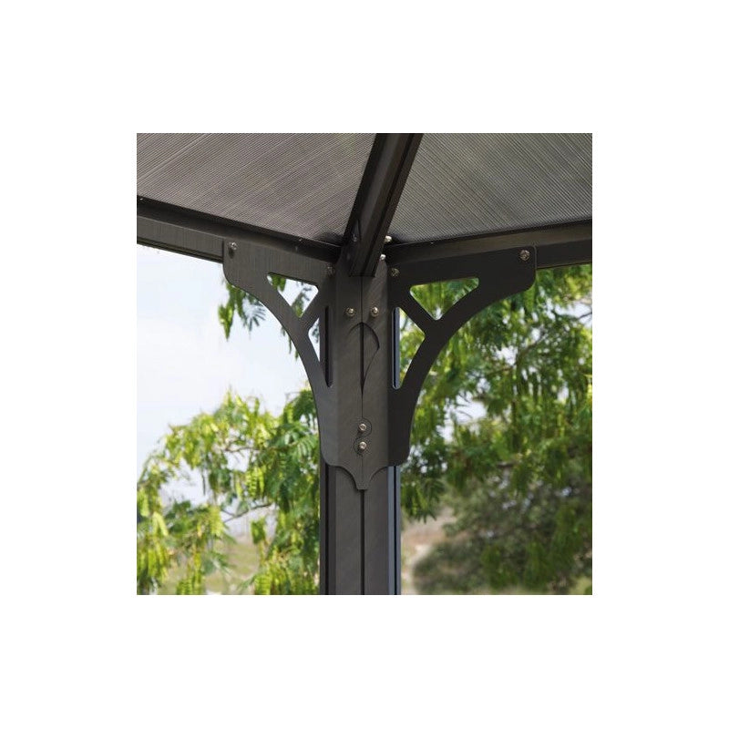 Tonnelle de jardin alu - 12,9mÂ² - GRIS