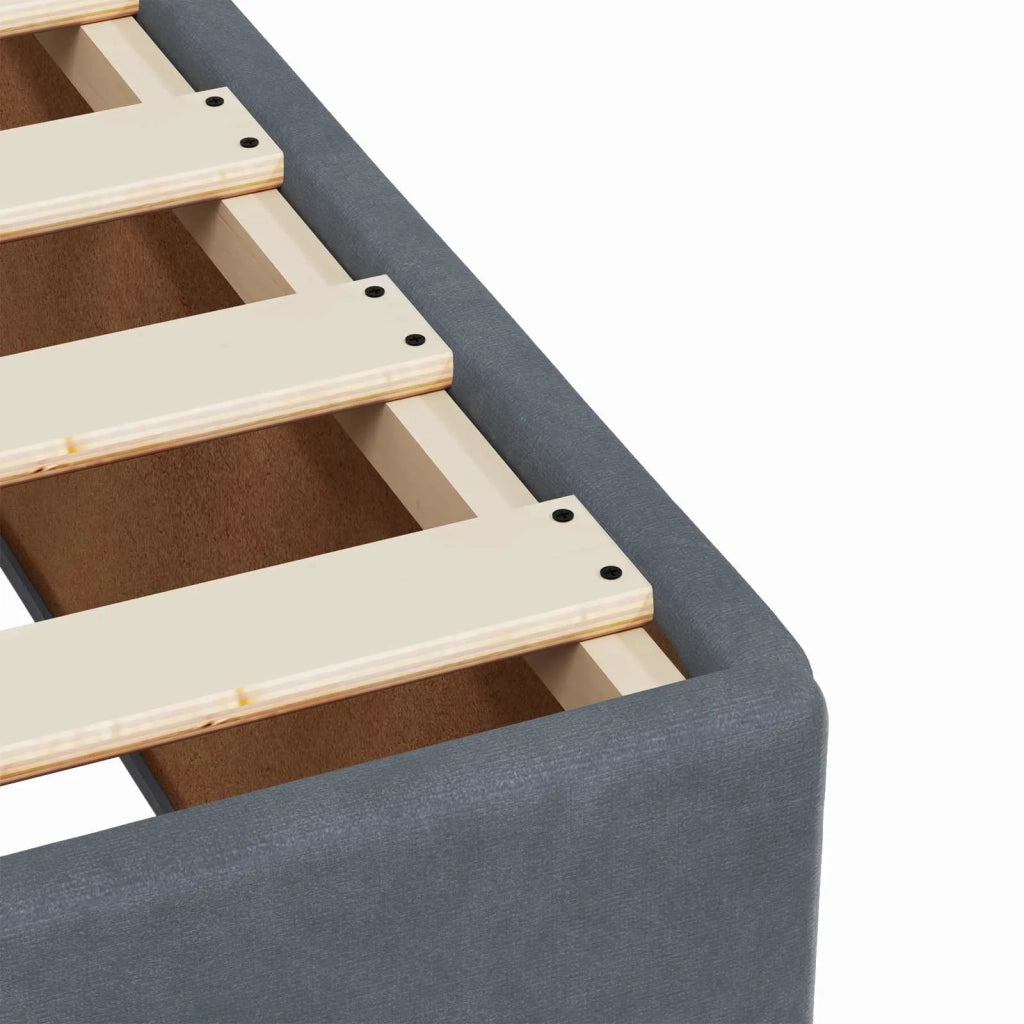 Letto box spring con materasso Grigio Scuro Singolo Velluto 3453725