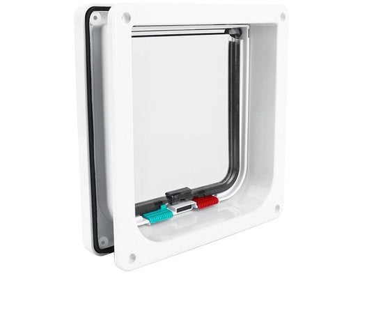 Porta gatto compatta - Porta gatto a scomparsa per porte interne - Leggero - Facile da installare - Spaziosa - Progettata in stile classico