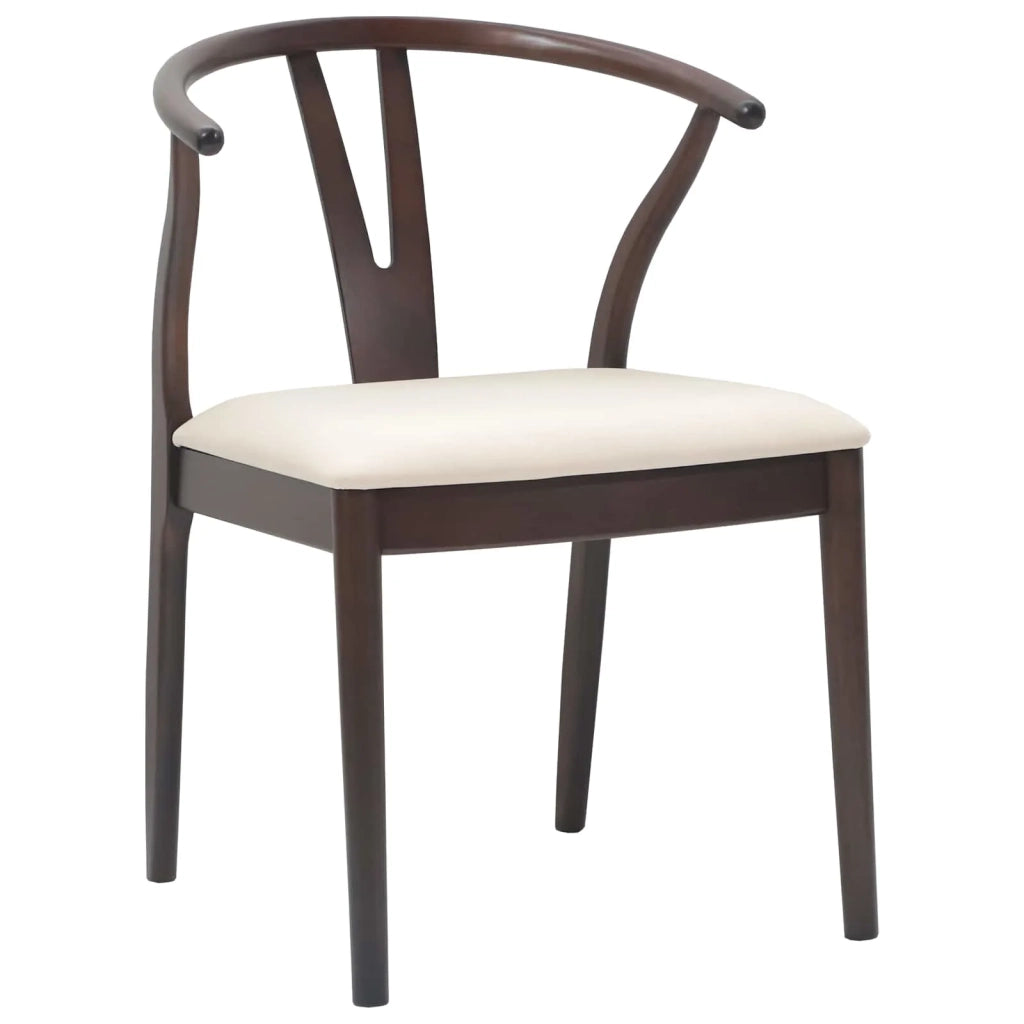 Sedia da pranzo 2 pcs Marrone chiaro e chiaro
