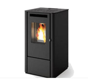 Stufa Thelma Nero Goffrato 8Kw - Eva Stampaggi