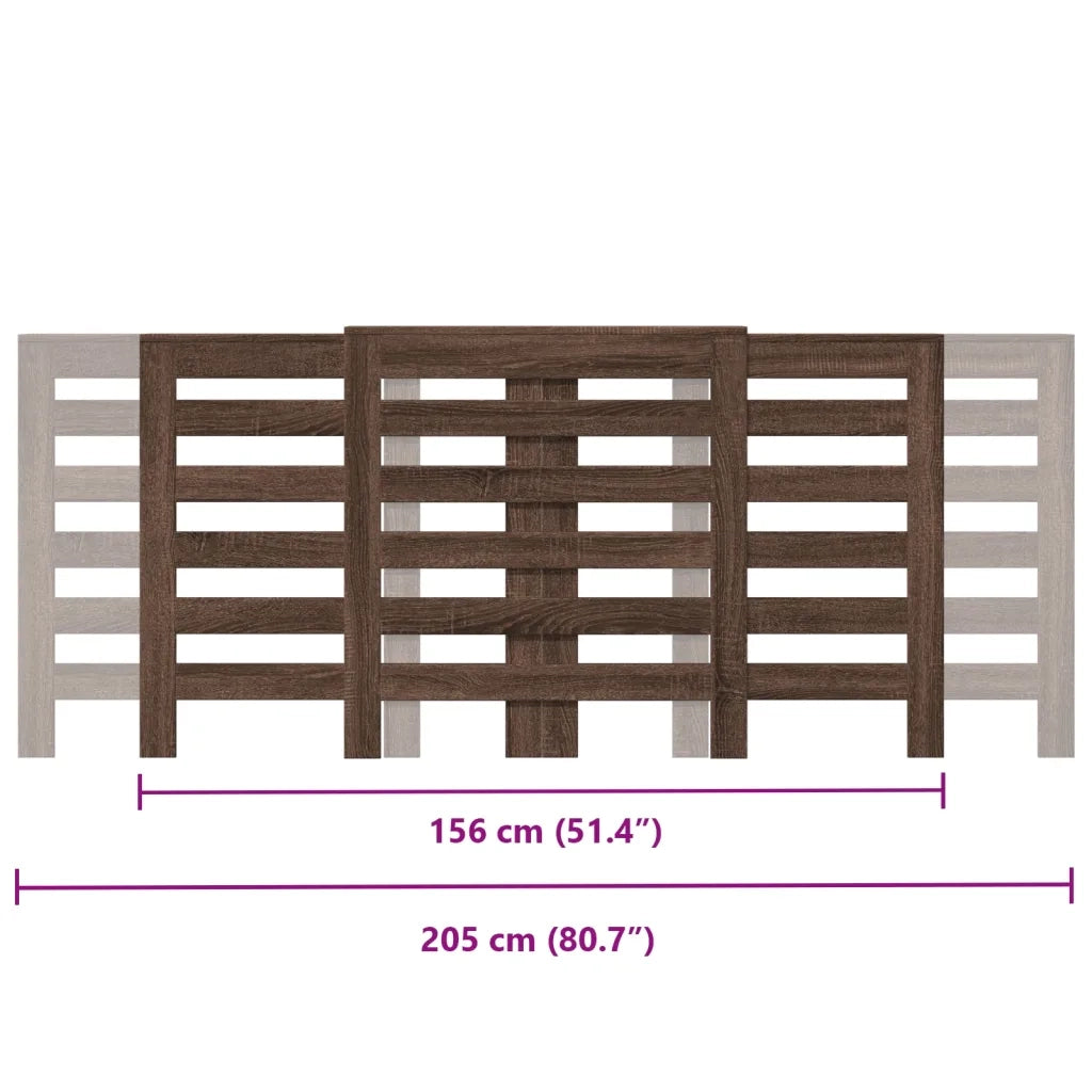 Copertura Termosifone Rovere Marrone 205x21,5x83,5 Multistrato CFW3240512