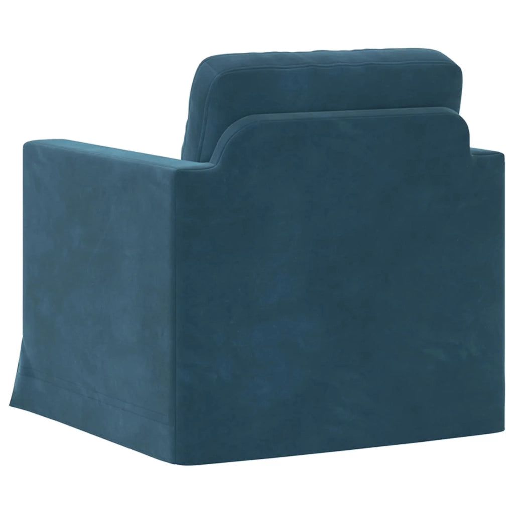 Divano Blu 78 x 78 x 80 cm Velluto 42024412
