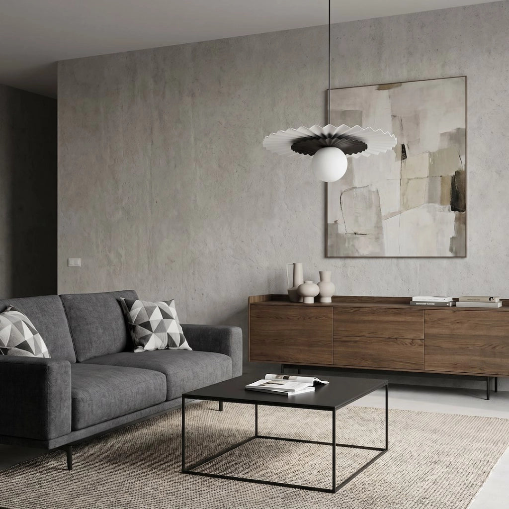 Lampada sospesa UMBRA Emibig 1xG9 bianco nero