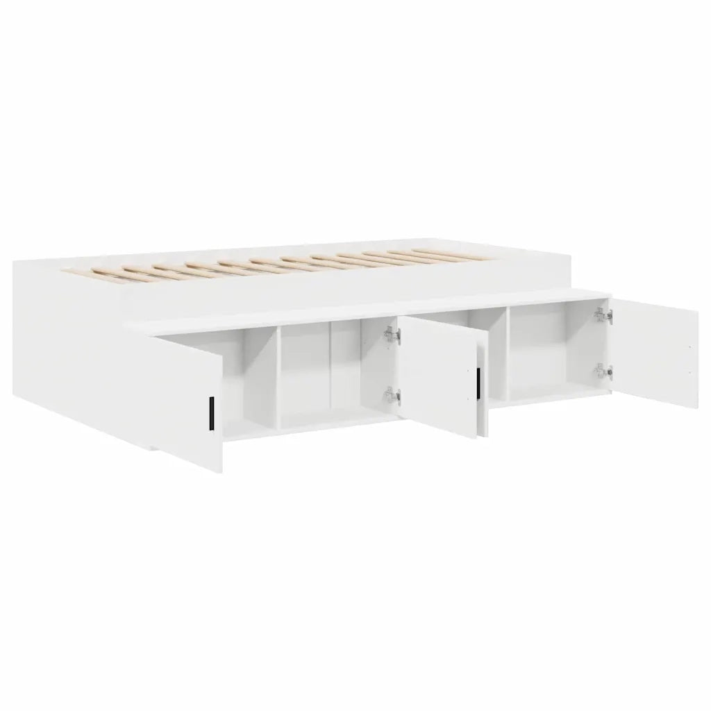 Struttura del letto Bianco 100 x 200 cm Legno multistrato 3335181