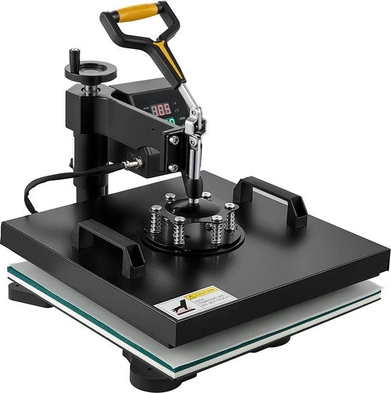 Collocca 2 in 1 Transferatrice - Persa a vapore - Rotazione a 360 gradi - Dimensioni piatto: 38x38 cm - Dimensioni doppi piatto: 14x7,6 cm - Display LCD digitale