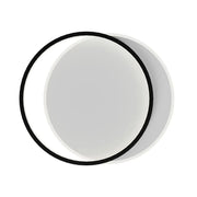 Lhj076-c Lampada Da Soffitto A Led Nera 40 Cm