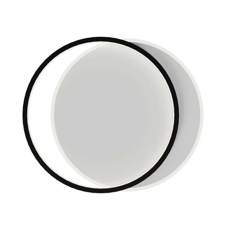 Lhj076-c Lampada Da Soffitto A Led Nera 40 Cm