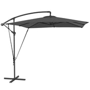 Parasole da giardino esterno ¨C Minimal ¨C grigio 250x250 cm