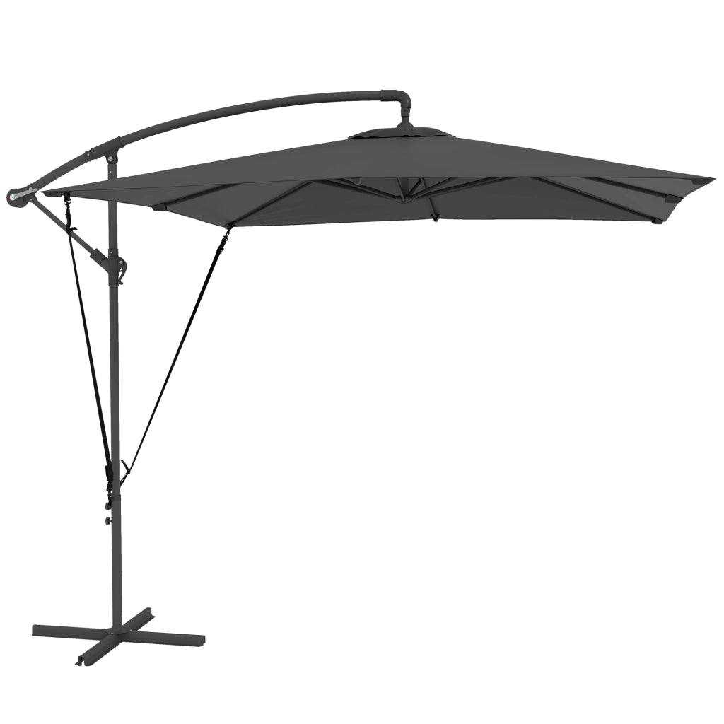 Parasole da giardino esterno ¨C Minimal ¨C grigio 250x250 cm