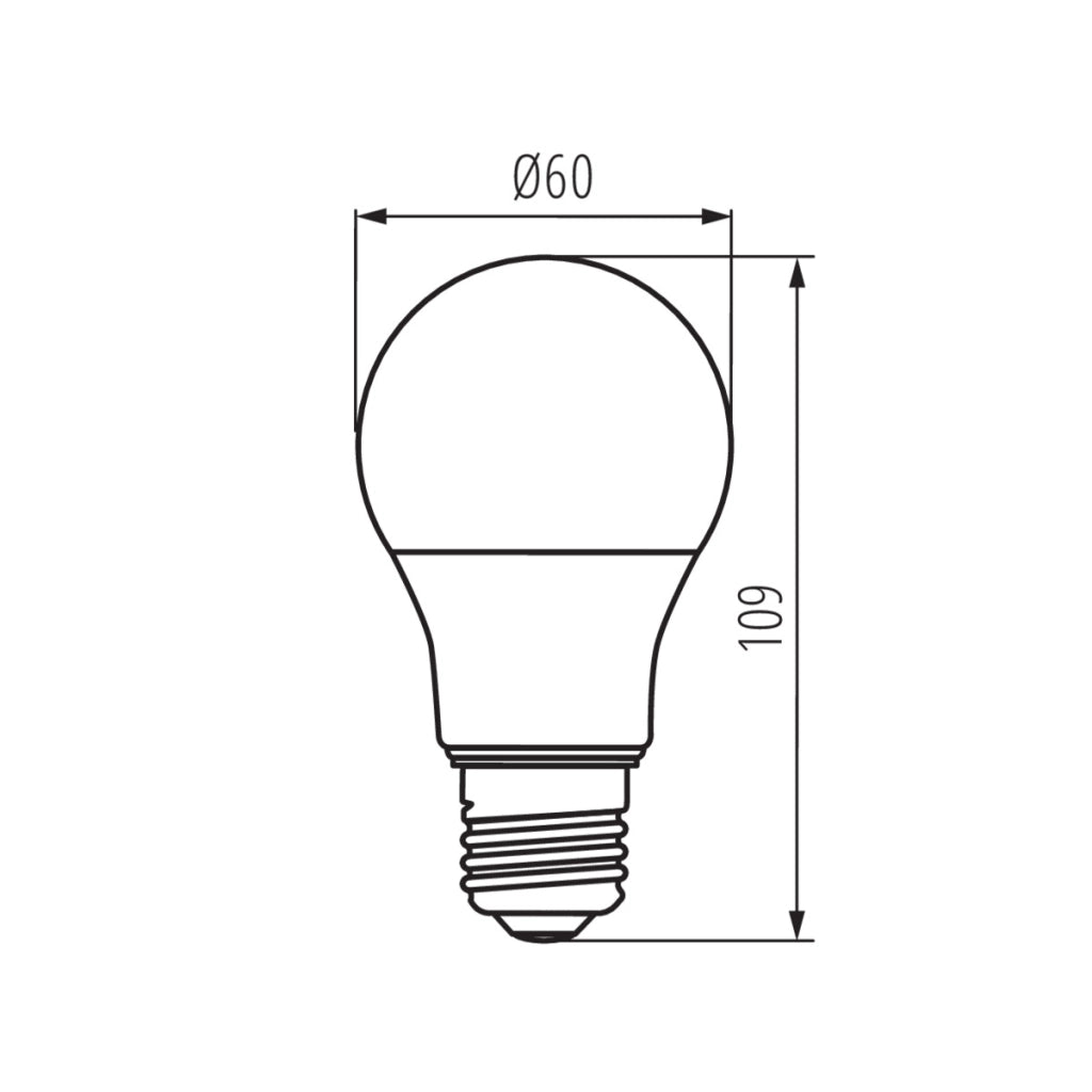 Kanlux Lampadina LED A60 E27 7,8W 6500K fredda 1055lm