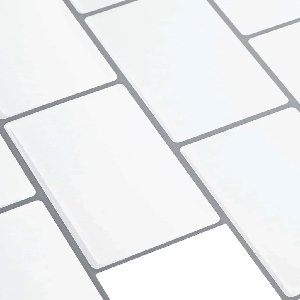 Piastrella subway 10 pcs Bianco e Grigio 30 x 30 cm 42046114