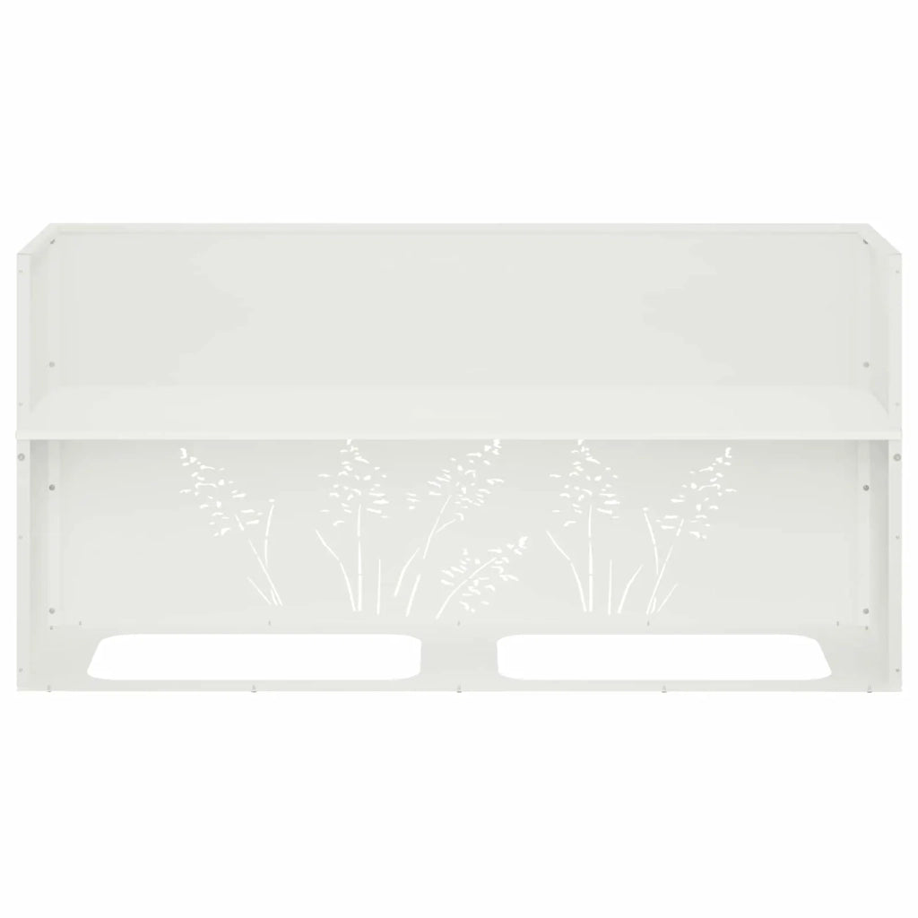 Vaso da giardino Bianco 100 x 30 x 49 cm 8005864