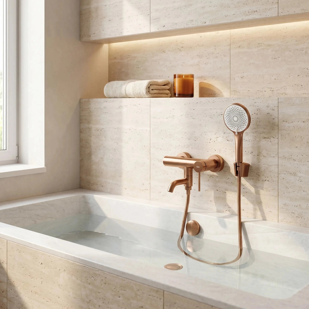Miscelatore Per Vasca Rea Clif Brushed Copper