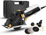 Mini Cirkelzaag Elettrico con Laser per Precisione - Incl. 4 Lame e Scatola - 800 W