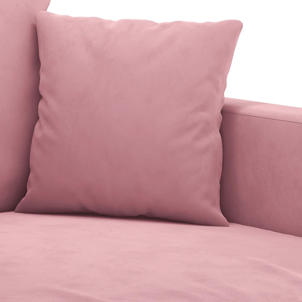 Divano a 3 Posti rosa 180 cm in Velluto 359316