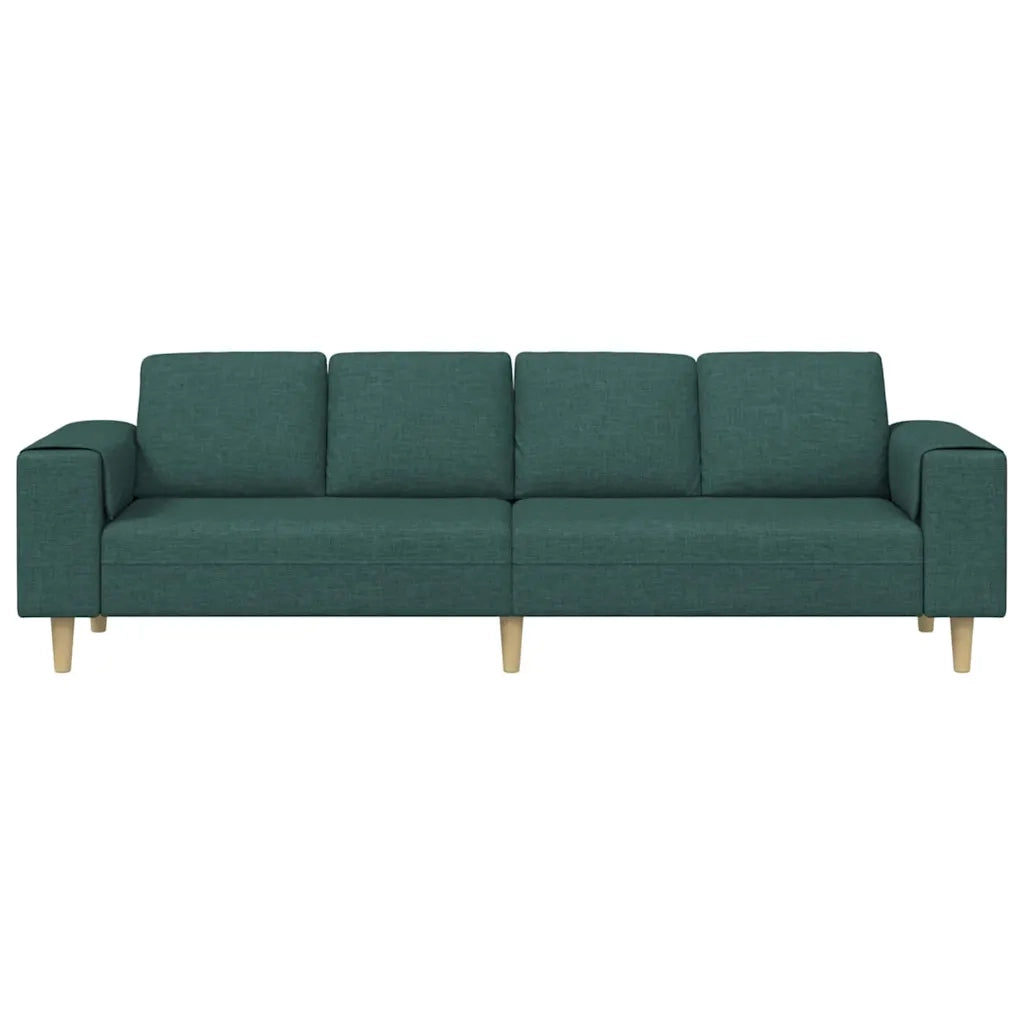 Divano per Soggiorno Verde Scuro 250 x 77 x 76 cm Poliestere 3335085