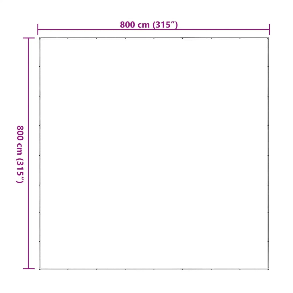 Copertura per Piante Trasparente 8 x 8 m PE 3429292