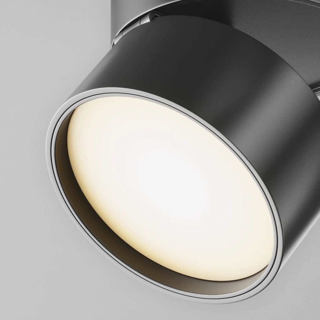 Maytoni Plafoniera moderna Onda 1 luce LED integrato nero metallo